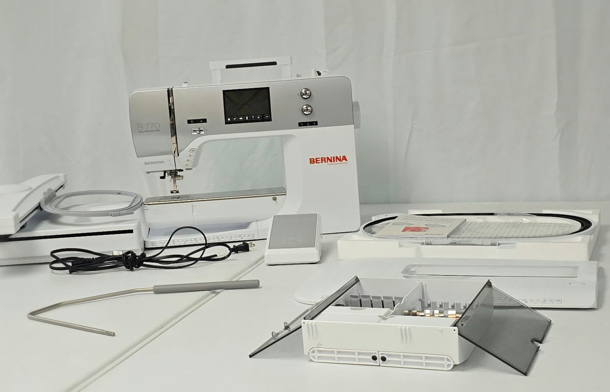 Bernina B770 Quilter's Edition W/ Embroidery Unit - Sewing and Embroidery Combination Machine