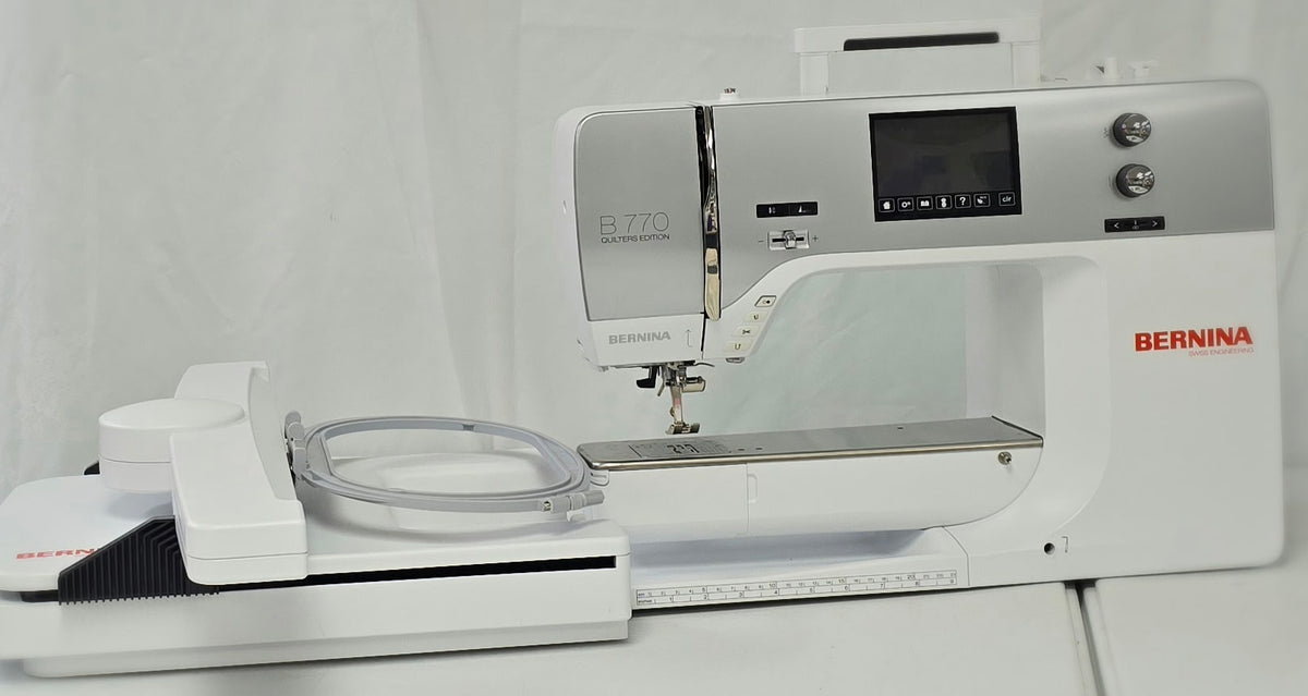 Bernina B770 Quilter's Edition W/ Embroidery Unit - Sewing and Embroidery Combination Machine