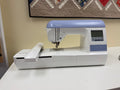 Brother PE770 embroidery machine with embroidery unit, front view