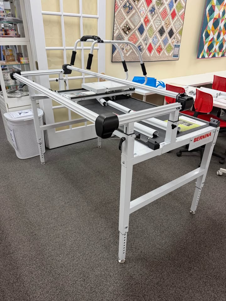 Pre-owned BERNINA Hoop Frame – side view showing adjustable legs